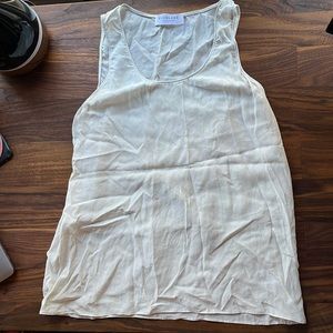 Everlane silk, light gray tank